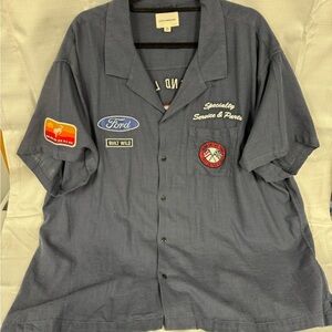 Lucky Brand Men’s 3XL Embroidered Short Sleeve Shirt - New without tag